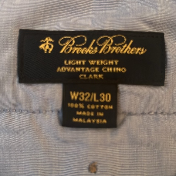 Brook’s Brothers Light Weight Advantage Chino Clark Men’s Pants - Picture 3 of 3